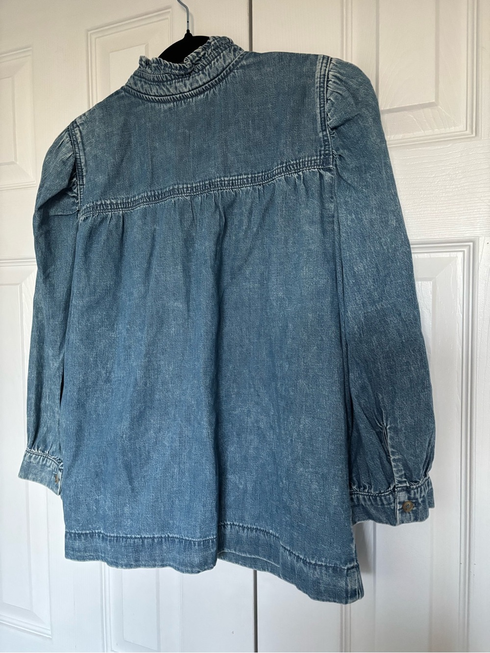 Reitmans Light Blue Denim Button-Front Blouse - Picture 9 of 14